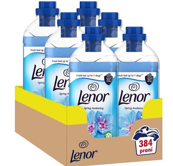 Lenor veļas mīkstinātājs Spring Awakening 384 mazgāšanas reizes 6x1,6l cena un informācija | Veļas mazgāšanas līdzekļi | 220.lv