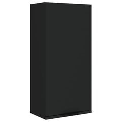 vidaXL vannasistabas sienas skapītis, melns, 32x20x67 cm цена и информация | Шкафчики для ванной | 220.lv