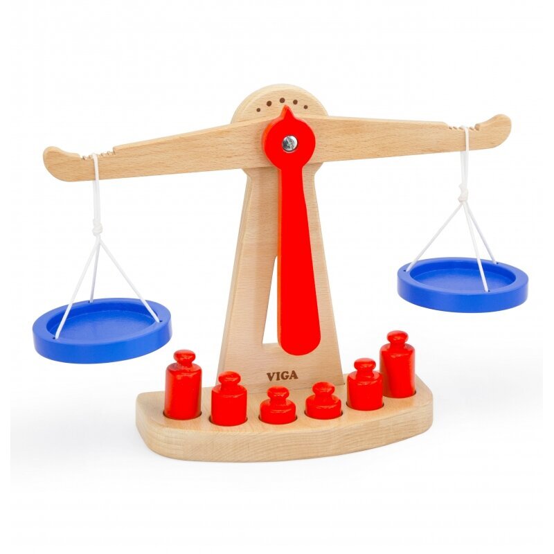 Rotaļlietu koka svari Viga Toys цена и информация | Attīstošās rotaļlietas | 220.lv