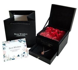 Dāvanu kastīte ar 9 ziepju rozītēm (rotas nav iekļautas dāvanu komplektā), LIVMAN цена и информация | Другие оригинальные подарки | 220.lv