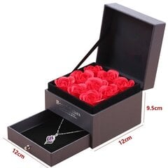 Подарочная коробка с 9 мыльными розами (украшения в подарочный набор не входят), LIVMAN цена и информация | Другие оригинальные подарки | 220.lv