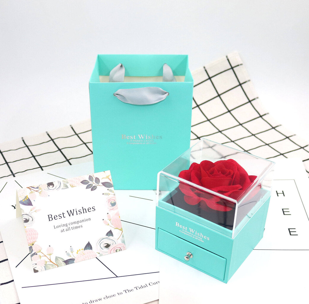 Dāvanu kastīte ar 1 ziepju rozīti (rotas nav iekļautas dāvanu komplektā), LIVMAN цена и информация | Citas oriģinālas dāvanas | 220.lv
