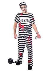 Костюм заключенного-зомби цена и информация | Карнавальные костюмы, парики и маски | 220.lv