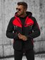 Vīriešu jaka melnā un sarkanā krāsā Discover JS/HH021/1CZ-50464-XXL цена и информация | Vīriešu virsjakas | 220.lv
