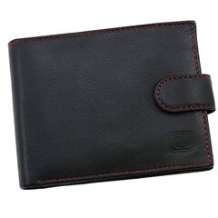 Maks Genuine Leather ar RFID aizsardzību 1228BLK цена и информация | Мужские кошельки | 220.lv