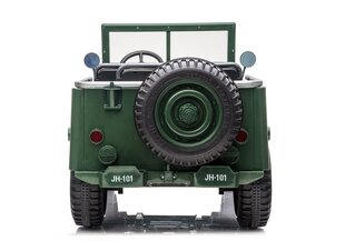 Elektriskais divvietīgais auto bērniem JEEP 4x4 JH101, zaļš цена и информация | Электромобили для детей | 220.lv