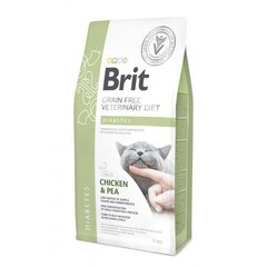 Brit GF Veterinary Diets для взрослых кошек с курицей и горохом Diabetes, 5 кг цена и информация | Сухой корм для кошек | 220.lv