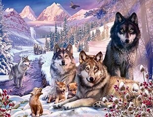 Пазл Ravensburger Wolves in the Snow, 2000 д. цена и информация | Пазлы | 220.lv