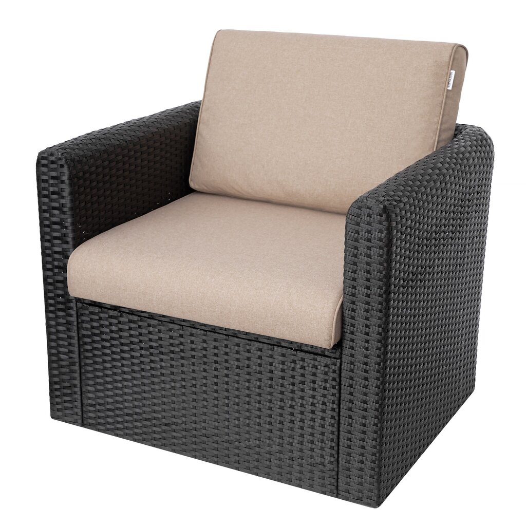 Dārza krēsla spilvens Nel R1 NELBEZ1, smilškrāsas cena un informācija | Krēslu paliktņi | 220.lv
