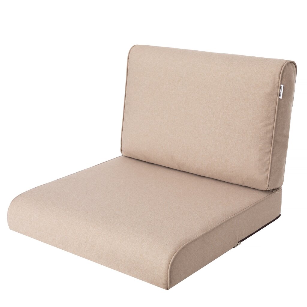 Dārza krēsla spilvens Nel R1 NELBEZ1, smilškrāsas cena un informācija | Krēslu paliktņi | 220.lv