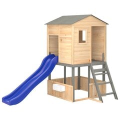 vidaXL āra rotaļu laukums, egles masīvkoks cena un informācija | Bērnu rotaļu laukumi, mājiņas | 220.lv