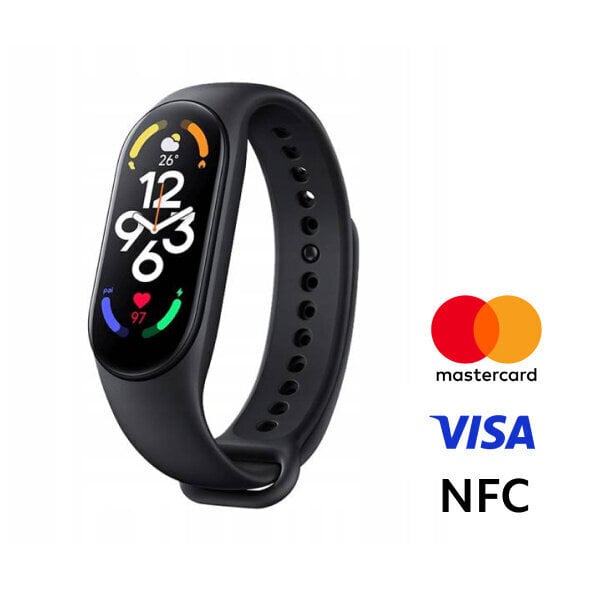 Xiaomi Mi Smart Band 7 NFC Black cena un informācija | Fitnesa aproces | 220.lv