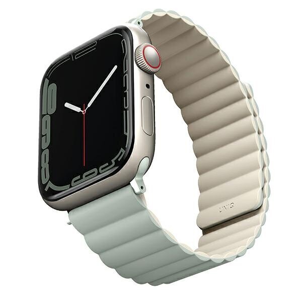 Aproce Uniq Revix Apple Watch Series 42/44/45/49mm, Sage-Beige cena un informācija | Viedpulksteņu un viedo aproču aksesuāri | 220.lv