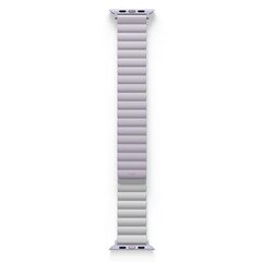 UNIQ pasek Revix Apple Watch Series 4|5|6|7|8|SE|SE2|Ultra 42|44|45|49mm. Reversible Magnetic lilak-biały|lilac-white цена и информация | Аксессуары для смарт-часов и браслетов | 220.lv