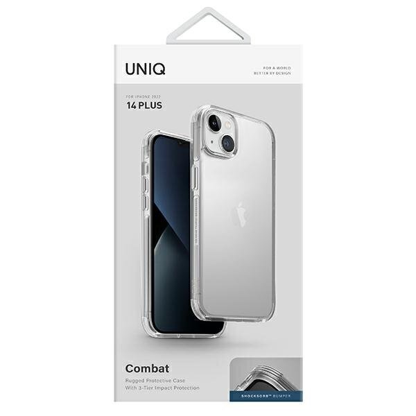 Telefona vāciņš UNIQ etui Combat iPhone 14 Plus 6,7" caurspīdīgs cena un informācija | Telefonu vāciņi, maciņi | 220.lv