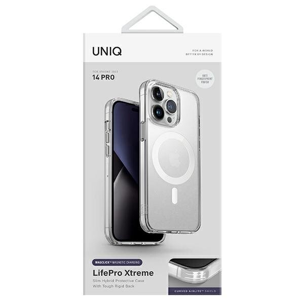 Telefona vāciņš UNIQ etui LifePro Xtreme iPhone 14 Pro 6,1" Magclick Charging, caurspīdīgs cena un informācija | Telefonu vāciņi, maciņi | 220.lv