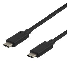 Deltaco USBC-1120, USB-C, 0.25m cena un informācija | Savienotājkabeļi | 220.lv