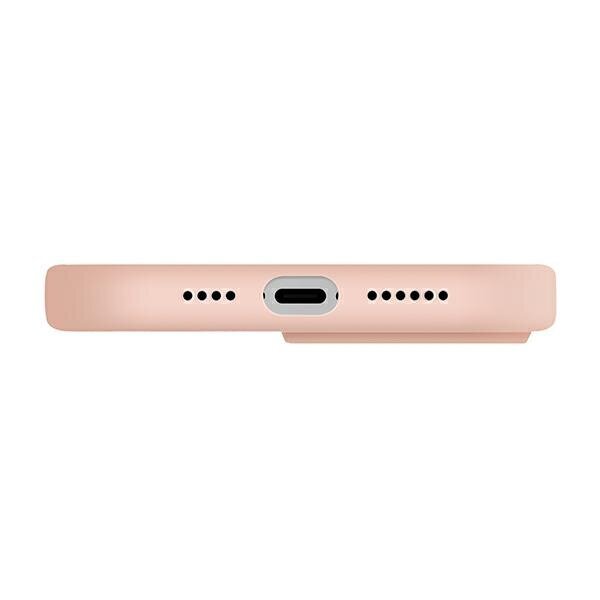 Objektīva aizsargs UNIQ etui Lino iPhone 14 Plus 6,7" Rozā cena un informācija | Telefonu vāciņi, maciņi | 220.lv