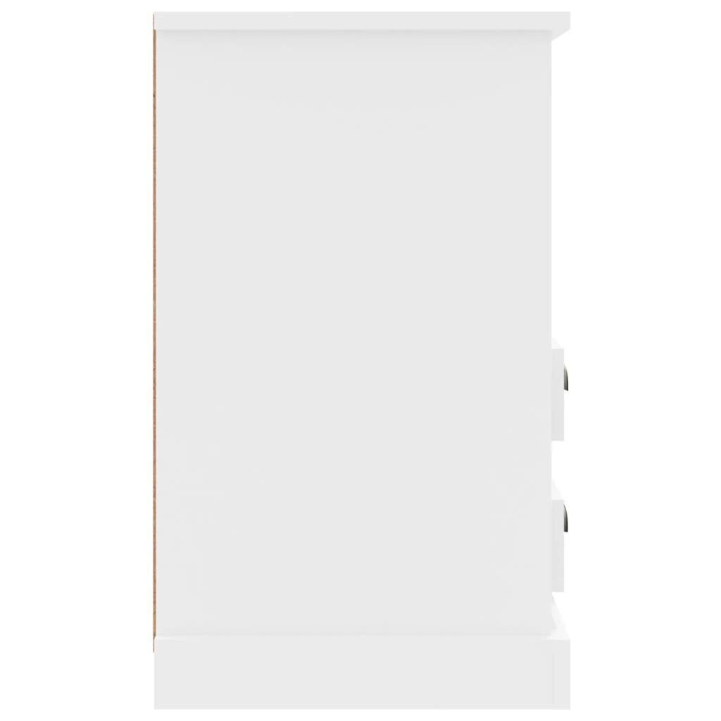 vidaXL naktsskapīši, 2 gab., spīdīgi balti, 40x35x60 cm цена и информация | Naktsskapīši | 220.lv