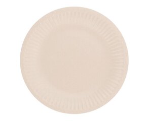 Одноразовые бумажные тарелки light pink,  18 см цена и информация | Праздничная одноразовая посуда | 220.lv