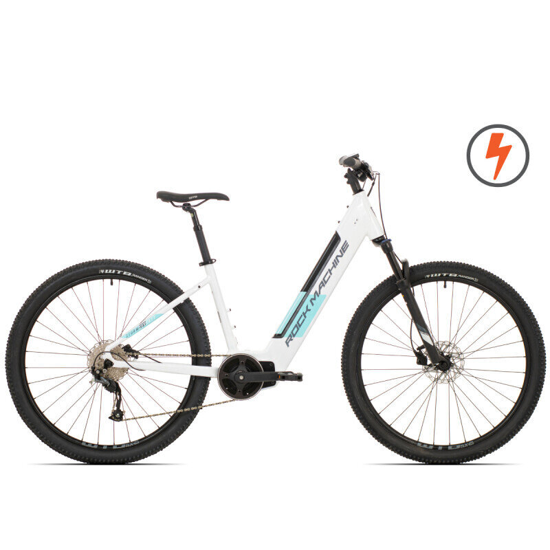 Elektriskais velosipēds Rock Machine 29 Storm INT e70-29 Lady balts (L) cena un informācija | Elektrovelosipēdi | 220.lv