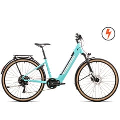 Электрический велосипед Rock Machine 29 Crossride INT e425 Lady бирюзовый (M) цена и информация | Электровелосипеды | 220.lv