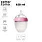 Silikona pudele Comotomo Evolved Pink, 150 ml cena un informācija | Bērnu pudelītes un to aksesuāri | 220.lv