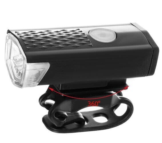 USB LED velosipēda priekšējais lukturis + aizmugurējais lukturis cena un informācija | Velo lukturi un atstarotāji | 220.lv