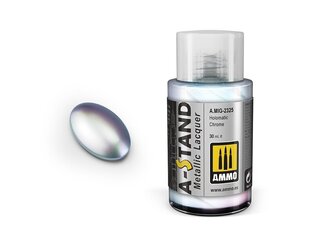 AMMO MIG - A-Stand krāsas Holomatic Chrome (metālisks), 30 ml, 2325 cena un informācija | Modelēšanas un zīmēšanas piederumi | 220.lv