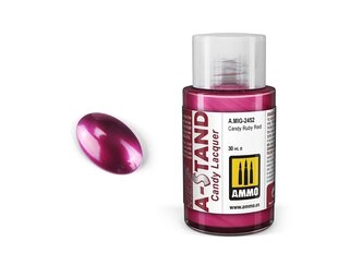 AMMO MIG - A-Stand krāsas Candy Ruby Red, 30 ml, 2452 cena un informācija | Modelēšanas un zīmēšanas piederumi | 220.lv