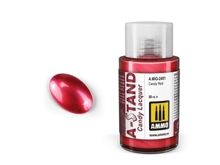 AMMO MIG - A-Stand krāsas Candy Red, 30 ml, 2451 cena un informācija | Modelēšanas un zīmēšanas piederumi | 220.lv