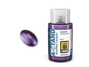 AMMO MIG - A-Stand krāsas Hot Metal Violet, 30 ml, 2423 cena un informācija | Modelēšanas un zīmēšanas piederumi | 220.lv