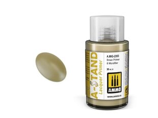 AMMO MIG - A-Stand Gruntskrāsas Brown Primer & Microfiller, 30ml, 2353 cena un informācija | Modelēšanas un zīmēšanas piederumi | 220.lv