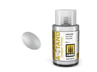 Грунтовка Ammo Mig A-Stand Grey Primer & Microfiller 2350, 30 мл цена и информация | Принадлежности для рисования, лепки | 220.lv