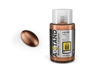 AMMO MIG - A-Stand krāsas Copper (metālisks), 30 ml, 2309 cena un informācija | Modelēšanas un zīmēšanas piederumi | 220.lv