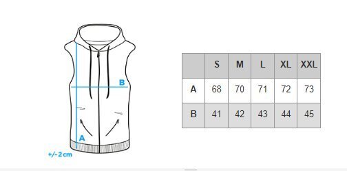 Brūns jaka ar kapuci Kener V6 V53-50879-XXL cena un informācija | Vīriešu vestes | 220.lv