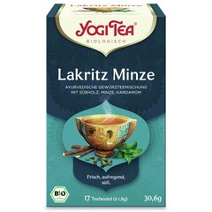 Пряный чай Лакричная мята, Yogi Tea, 17 пакетиков цена и информация | Чай | 220.lv
