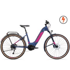 Elektriskais velosipēds Rock Machine Crossride e500B Lady zils/rozā (Rata izmērs: 29 Rāmja izmērs: M) cena un informācija | Elektrovelosipēdi | 220.lv