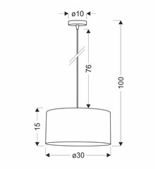 Подвесной светильник Candellux Legno цена и информация | Настенный/подвесной светильник Eye Spot 11 BL, чёрный | 220.lv