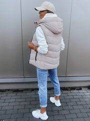 Bēšas krāsas veste ar kapuci Arsel TY2884-50936-XL cena un informācija | Sieviešu vestes | 220.lv
