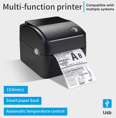 Термальный принтер для этикеток и наклеек 108мм, Xprinter XP-420B цена и информация | Принтеры | 220.lv