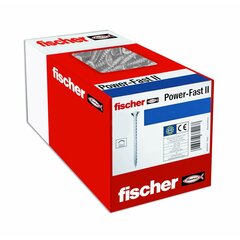 Skrūvju kaste Fischer fpf ii czp Skrūve 200 gb. Cinkots (3,5 x 40 mm) cena un informācija | Stiprinājumi | 220.lv