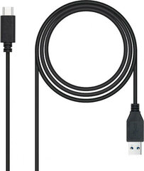 USB A uz USB C NANOCABLE 10.01.4002 2 m Melns цена и информация | Кабели для телефонов | 220.lv