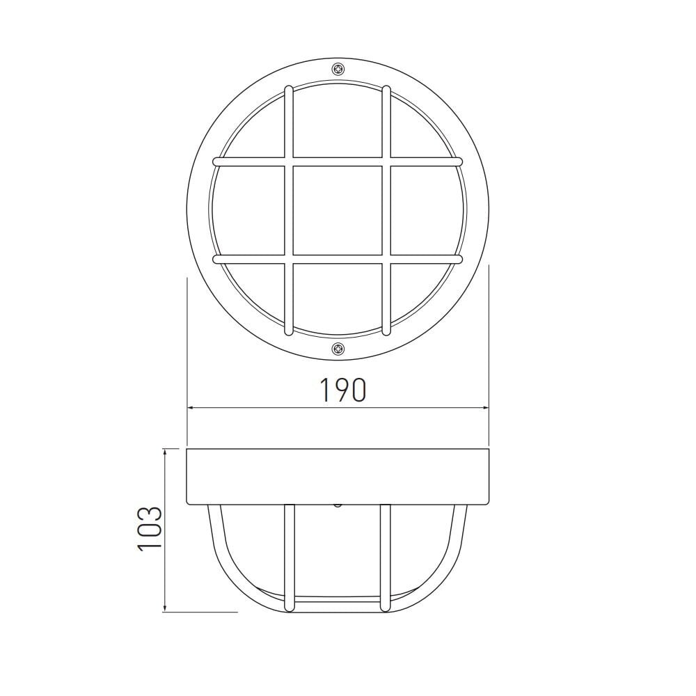 GTV griestu lampa IBIZA, max 40W E27, IP44, balta OS-IBKR060-00 cena un informācija | Griestu lampas | 220.lv