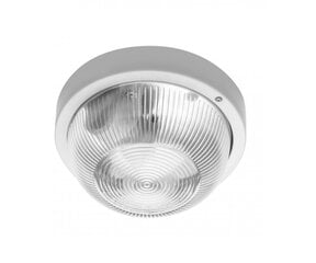 GTV griestu lampa IBIZA, max 40W E27, IP44, balta OS-IBBL060-00 цена и информация | Потолочные светильники | 220.lv