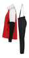 Rukka sieviešu softshell komplekts TOUKOLA, sarkans-melns cena un informācija | Slēpošanas apģērbs | 220.lv