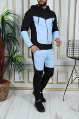 Vīriešu treniņtērps melns - gaiši zils Rener PK3006-50978-XXXL цена и информация | Мужская спортивная одежда | 220.lv
