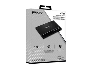 PNY CS900 4TБ 2.5" (SSD7CS900-4TB-RB) цена и информация | Внутренние жёсткие диски (HDD, SSD, Hybrid) | 220.lv