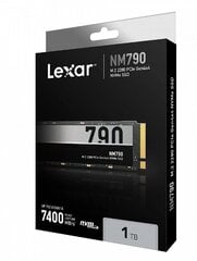 Lexar NM790 1TB M.2 2280 (LNM790X001T-RNNNG) цена и информация | Внутренние жёсткие диски (HDD, SSD, Hybrid) | 220.lv