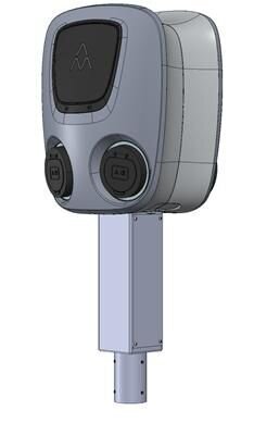 Staba adapteris Charge Amps Aura Dual Pole Mount цена и информация | Elektroauto uzlādes stacijas  | 220.lv